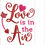 Thumbnail: Love Is In The Air Lettering. Machine Embroidery Design for Valentine’s day