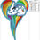 Thumbnail: Rainbow Dash Appliqué. My Little Pony. Machine Embroidery Applique Design.