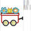 Thumbnail: Flowers Wagon Appliqué. Machine Embroidery Applique Design. Digital Download