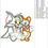 Thumbnail: Tom And Jerry Appliqué. Tom And Jerry. Machine Embroidery Applique Design