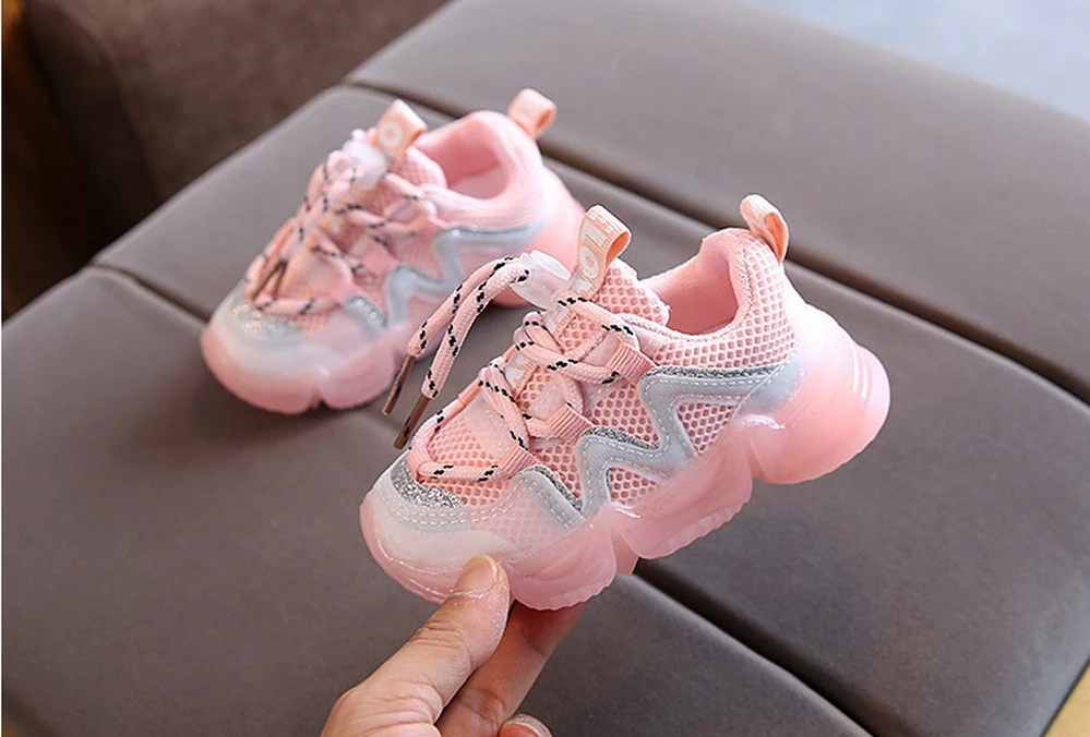 DRAWSTRING SPORTS SHOES - PINK