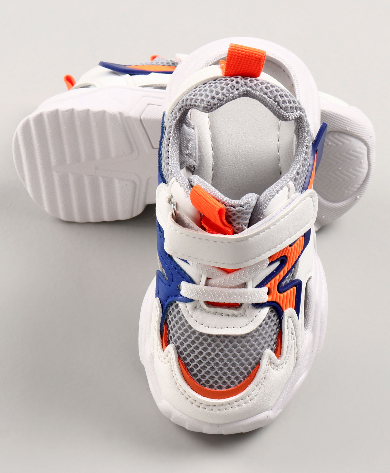 ETHAN SANDALS - GREY & ORANGE