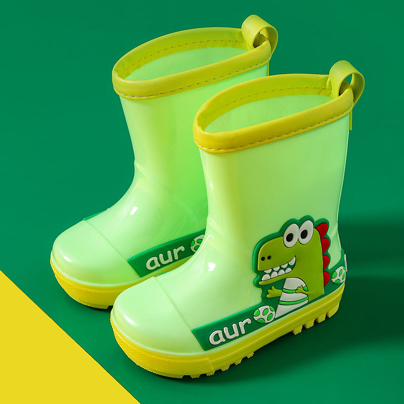 DINOSAUR GUM BOOTS - GREEN
