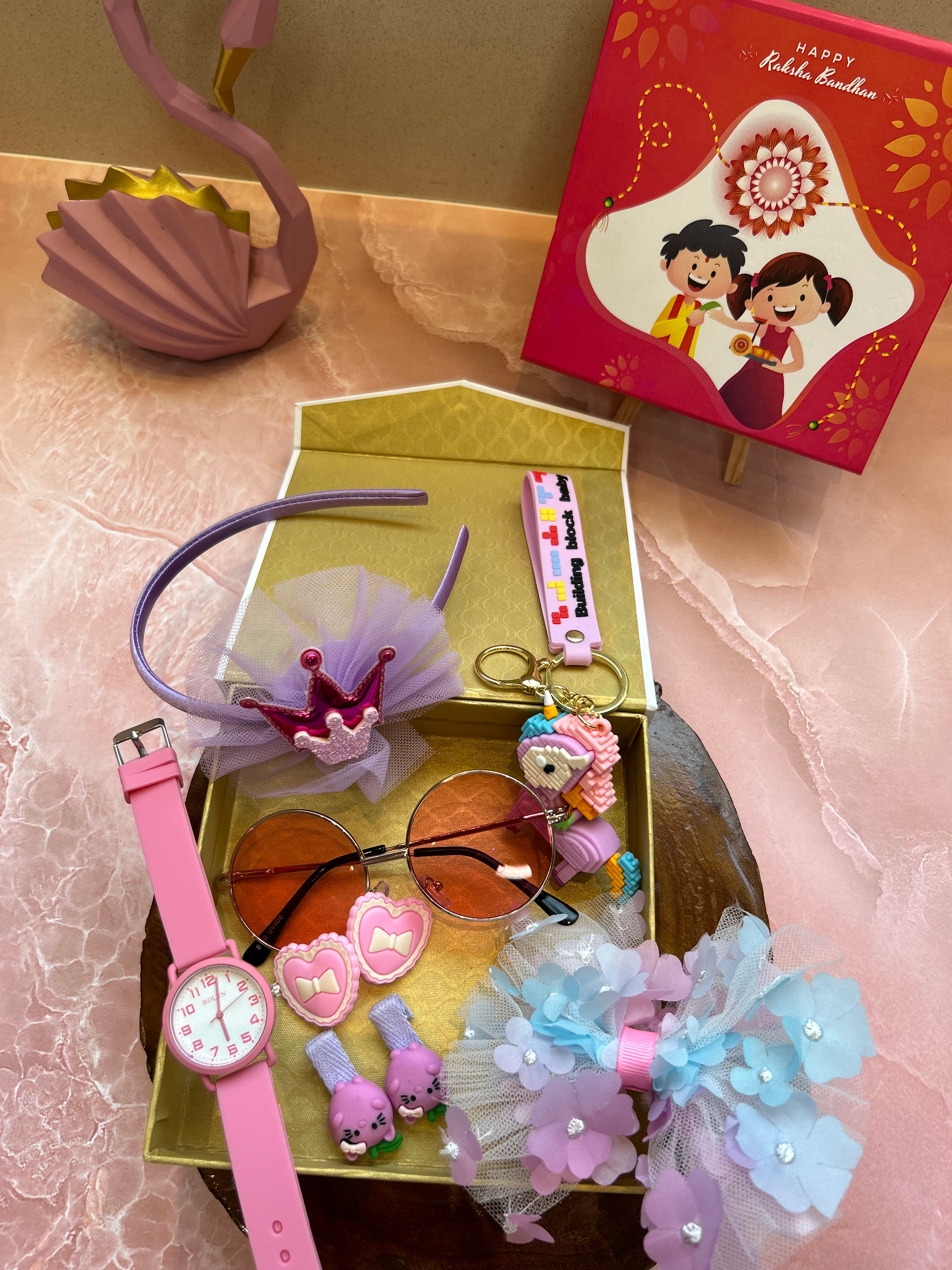 ALL PINK UNICORN RAKHI HAMPER