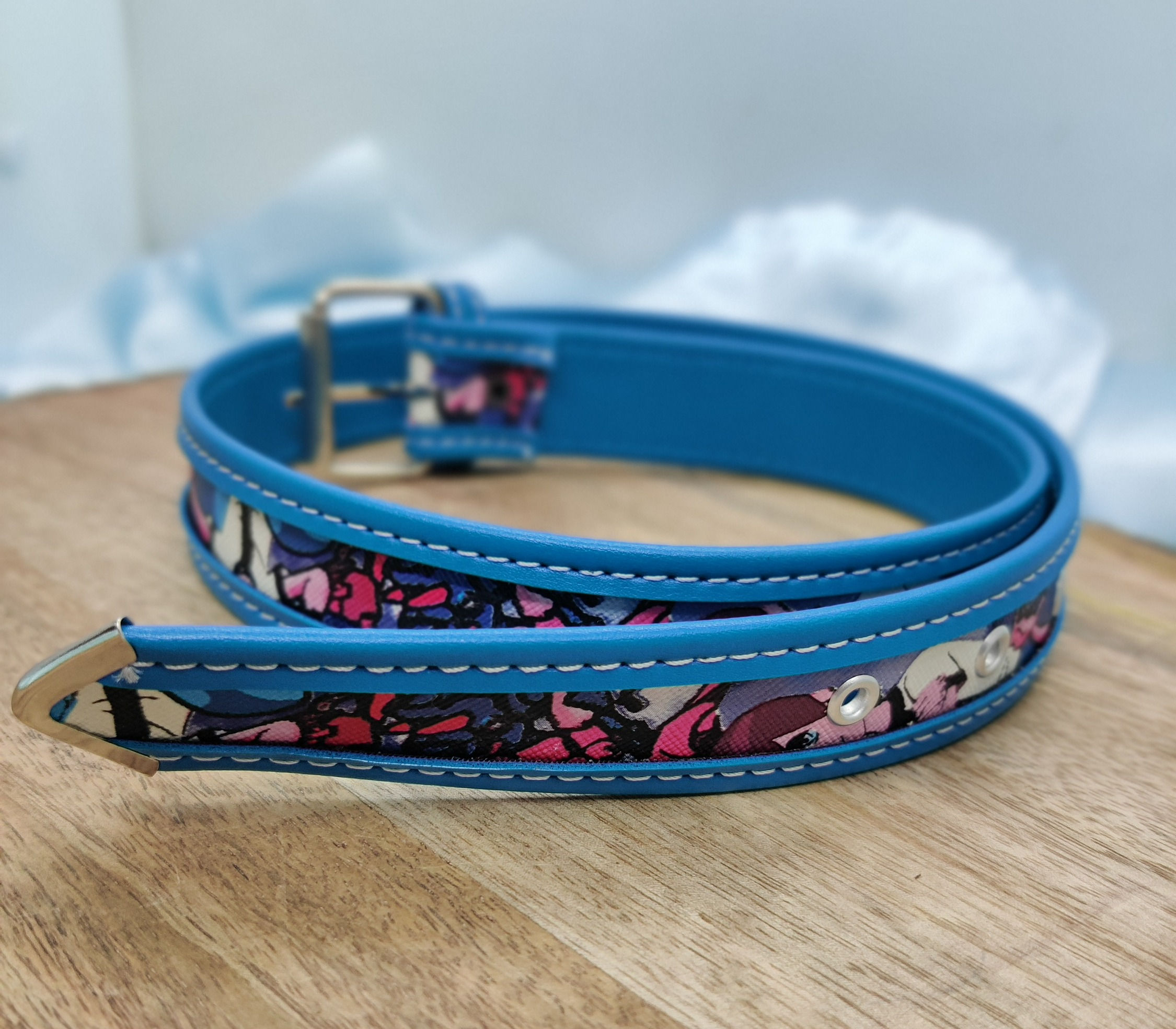 PRINTED DUAL COLOR WAIST BELT