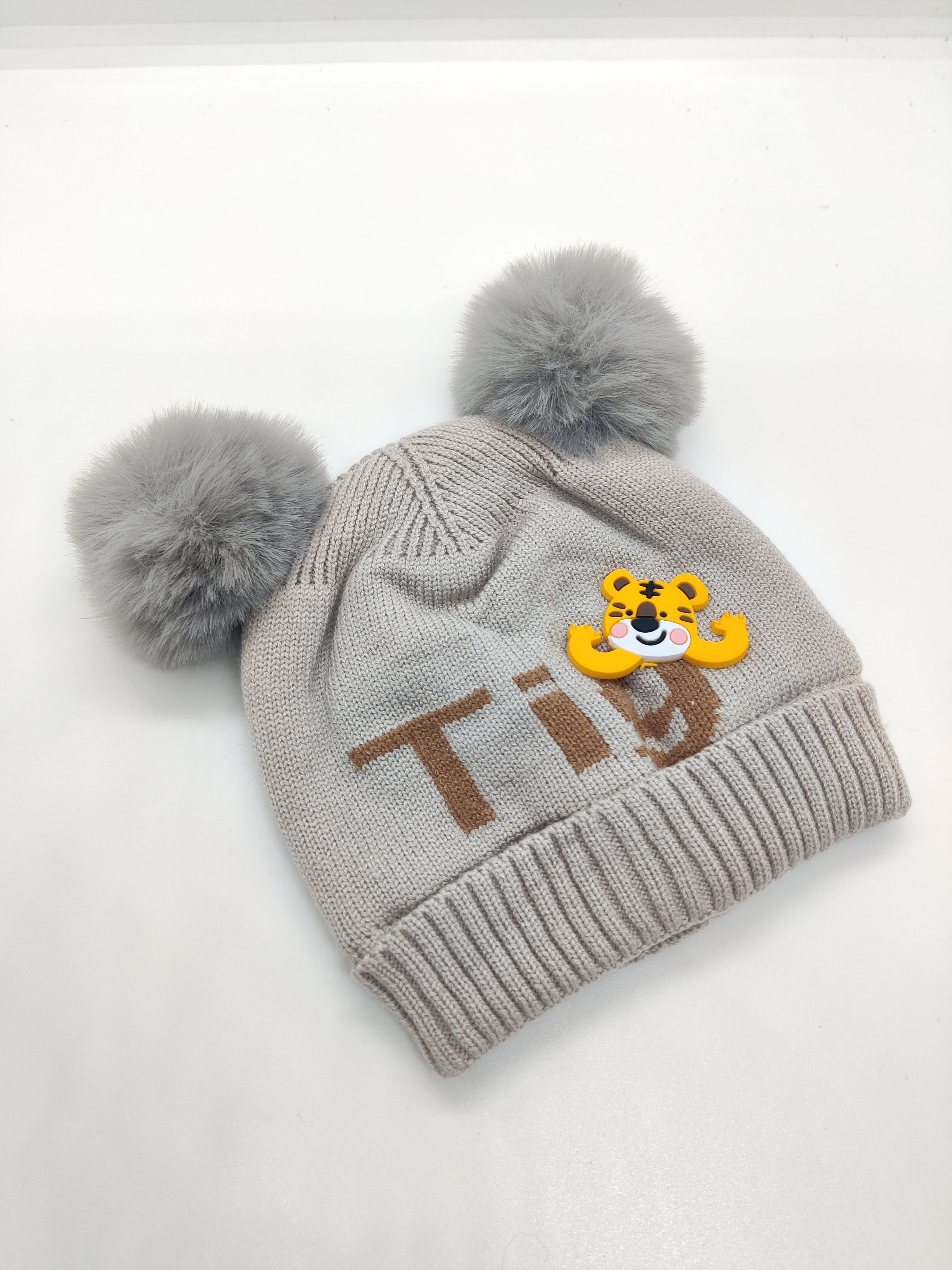TIGER POM-POM WINTER CAP
