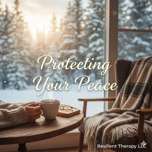 Finding serenity indoors while a snowy landscape provides the perfect backdrop for reflection and tranquility.