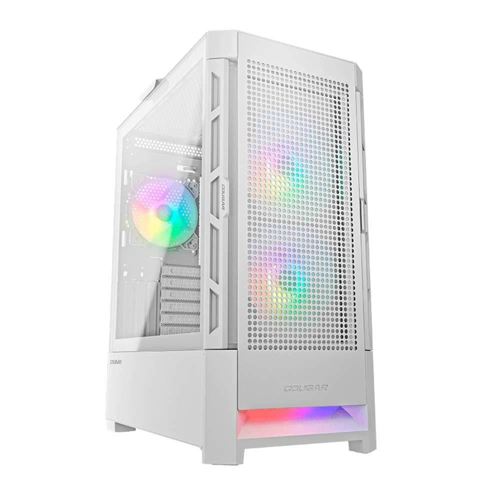 Gabinete Cougar, Air Face, Lateral De Vidro Transparente, C/3 Fans, Branco, RGB