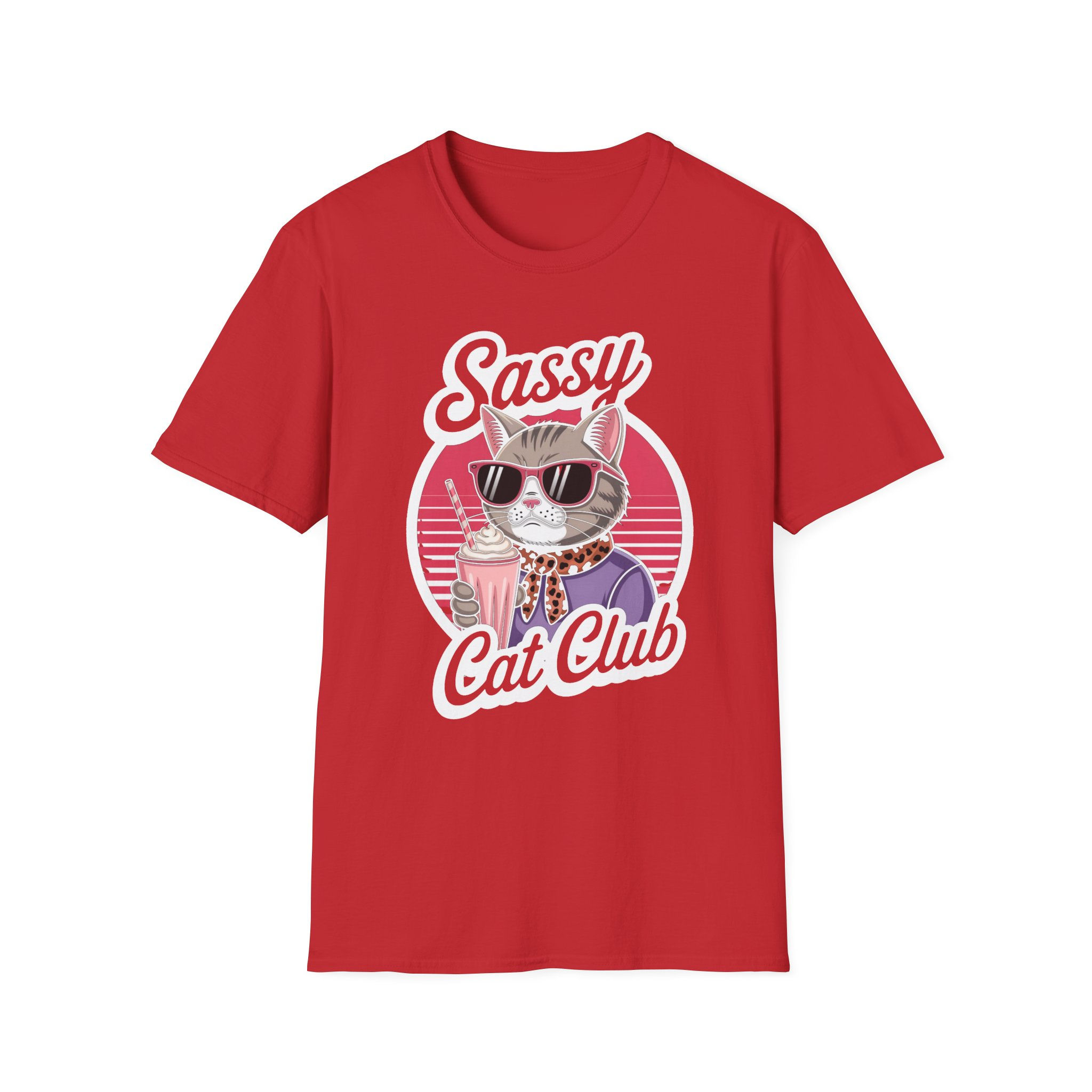 Sassy Cat Club Unisex T-Shirt - Fun & Playful Graphic Tee for Cat Lovers