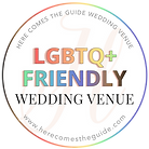 Here Come the Guide LGBTQ+ Wedding Logo