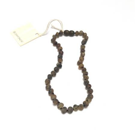 Canyonleaf - Raw Organic Green Amber Necklace | Raw Organic Green 11"