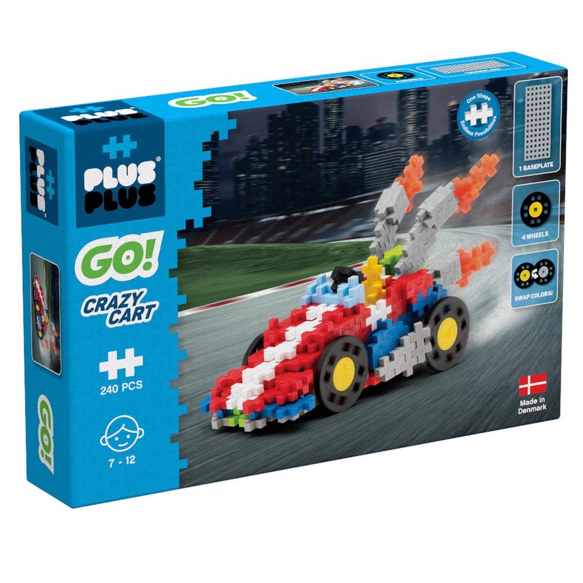 Plus-Plus: GO! Crazy Cart - 240pc