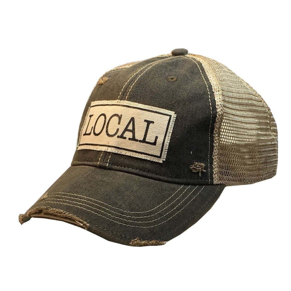 Vintage Life: Local Distressed Trucker Hat Baseball Cap