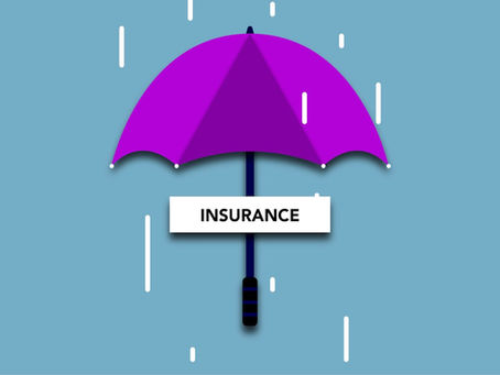 insurance graphic with umbrella