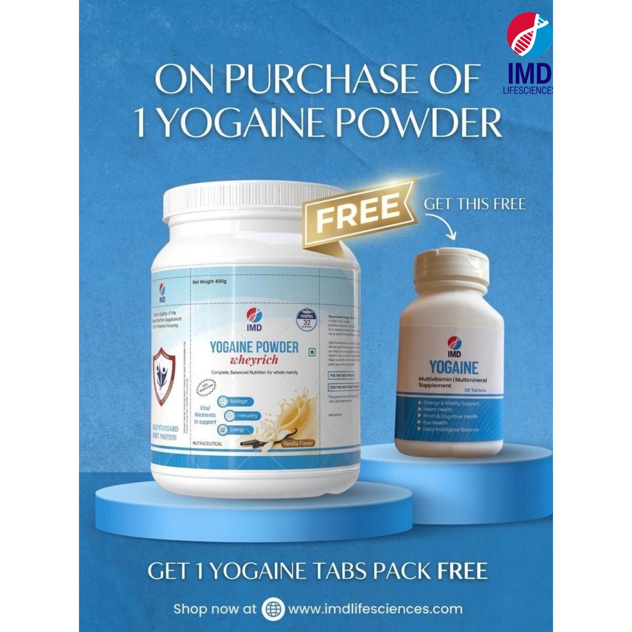 Combo Deal : Yogaine Powder & Yogaine Tabs Pack 
