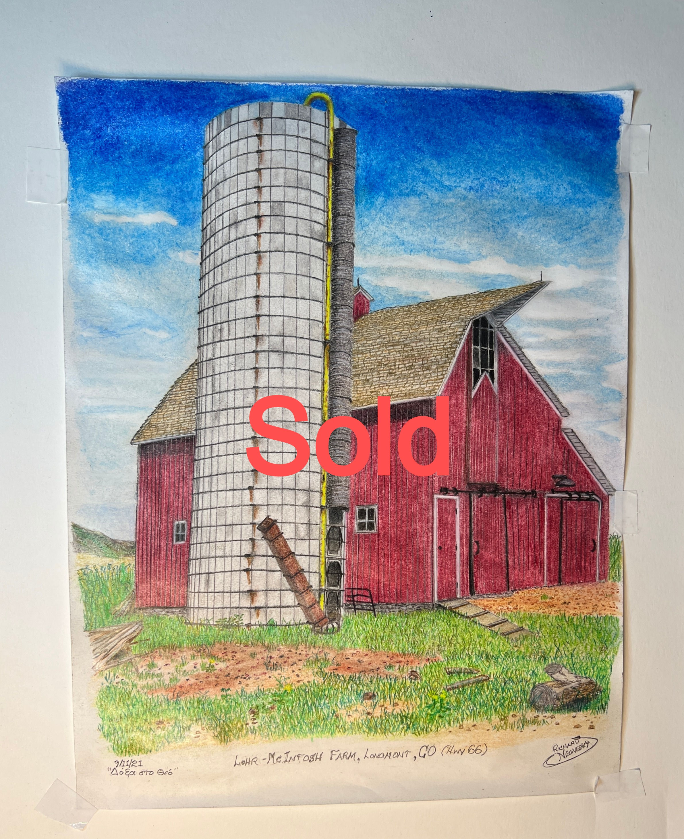 "Lohr-McIntosh Farm" - 11" x 14" Original Artwork