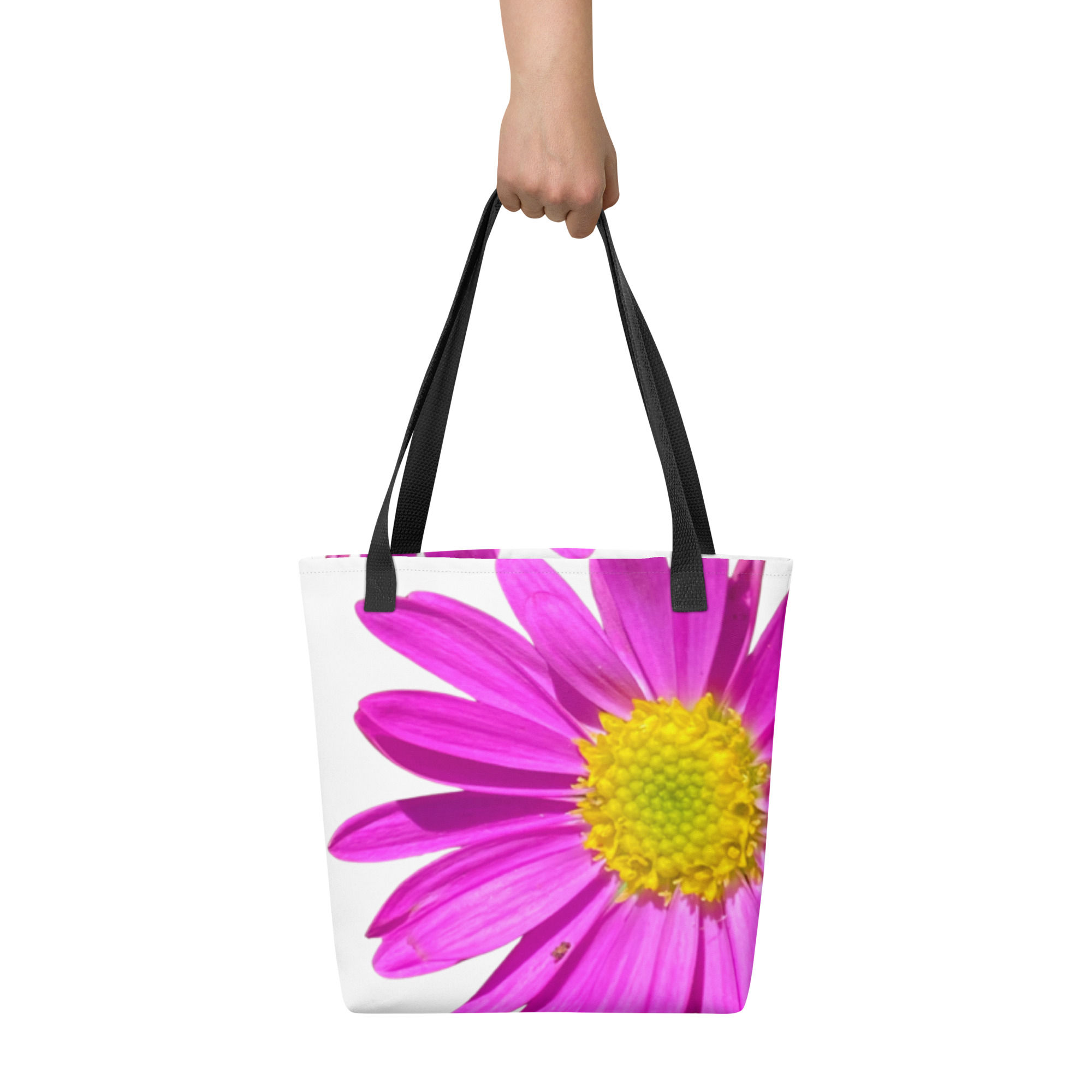 Bright Pink Flower Tote