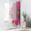 Thumbnail: Pink Flower Sheer White Curtain Living Room View