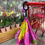 Thumbnail: Bright Pink Flower Inverted Rain Umbrella and Sun Parasol with C-Shaped Handle