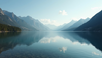 A tranquil lake that embodies stillness and reflection.