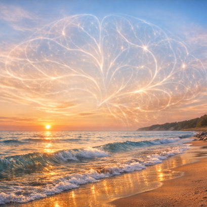 Blue mind in practice: the quiet, mildly meditative state that can emerge when the brain is given rhythmic water, spaciousness, and less sensory demand.