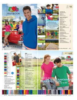 Fruit Of the Loom Broder Catalog 2013