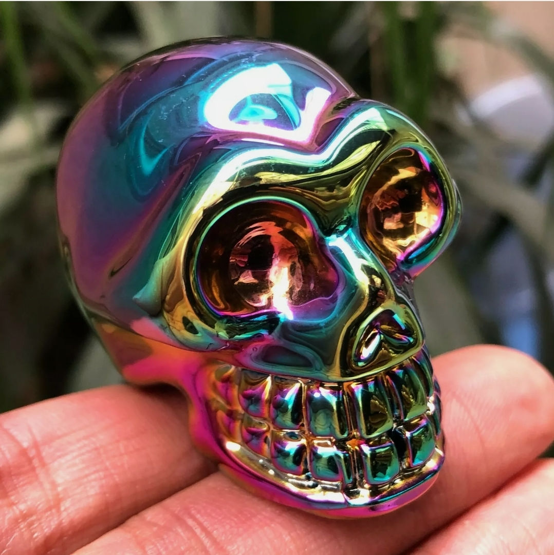 Titanium Quarts Skull 