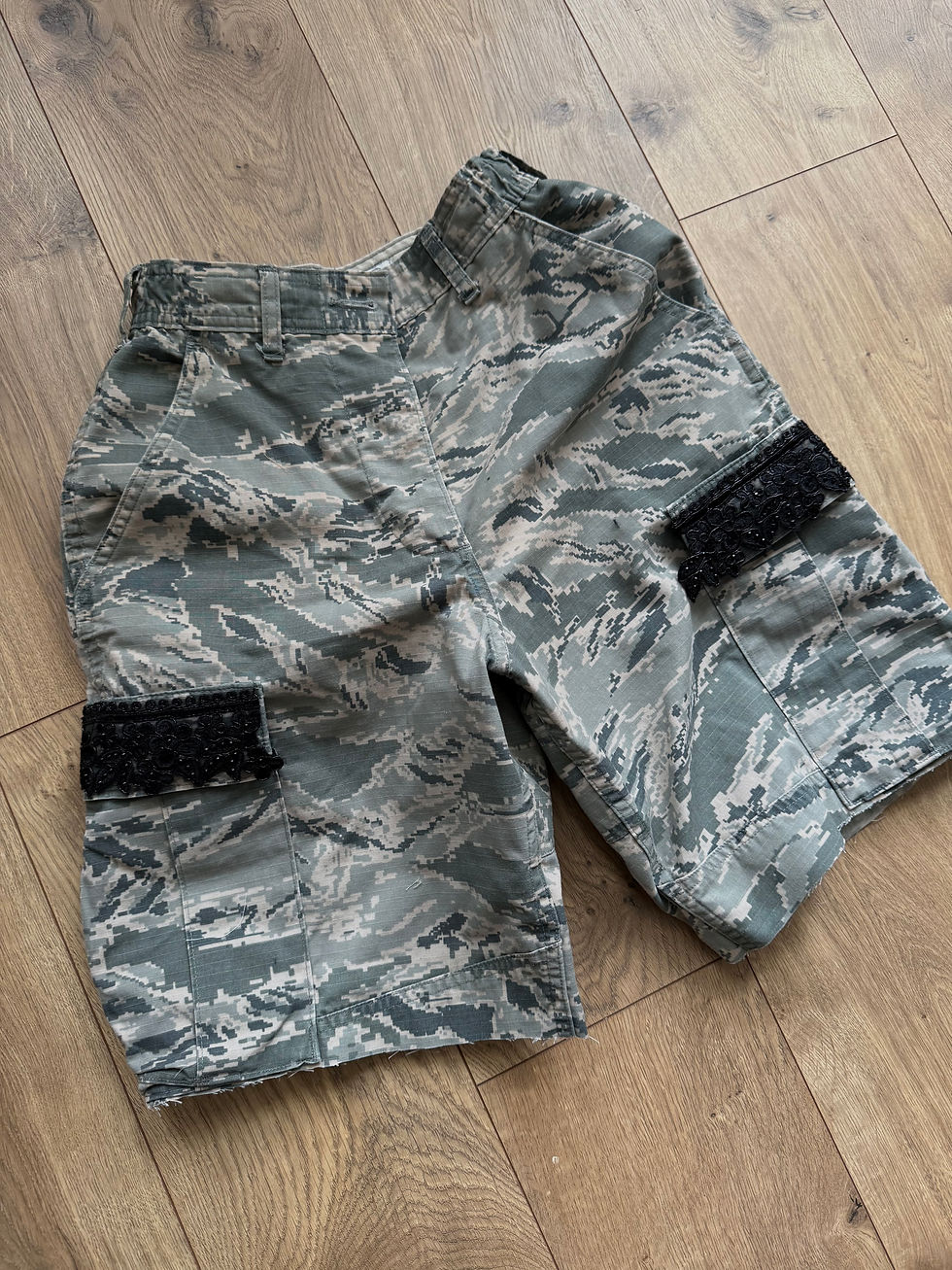 Thumbnail: REWORKED AIR FORCE CAMO SHORTS 