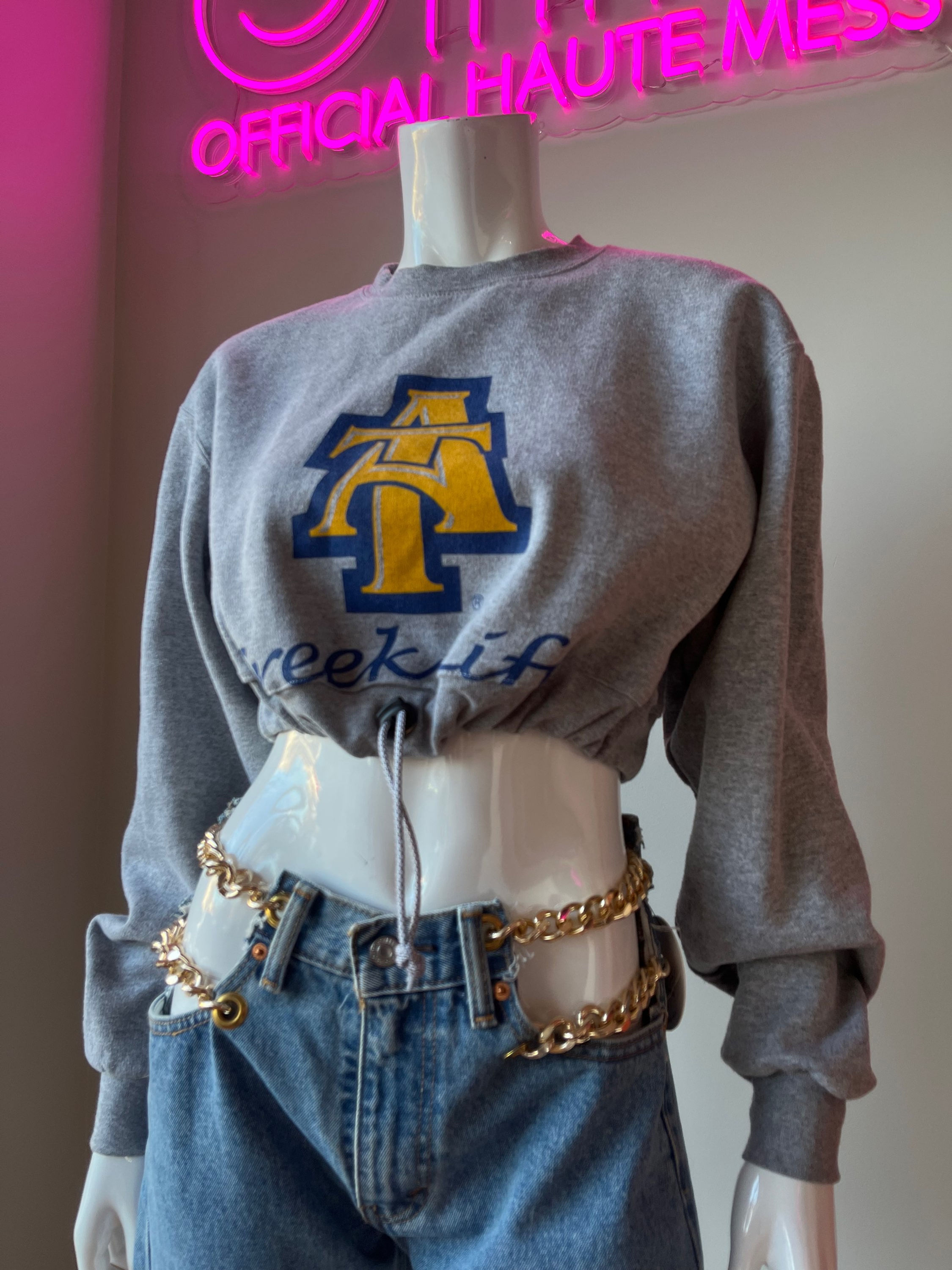 NC A&T CROP SWEATSHIRT