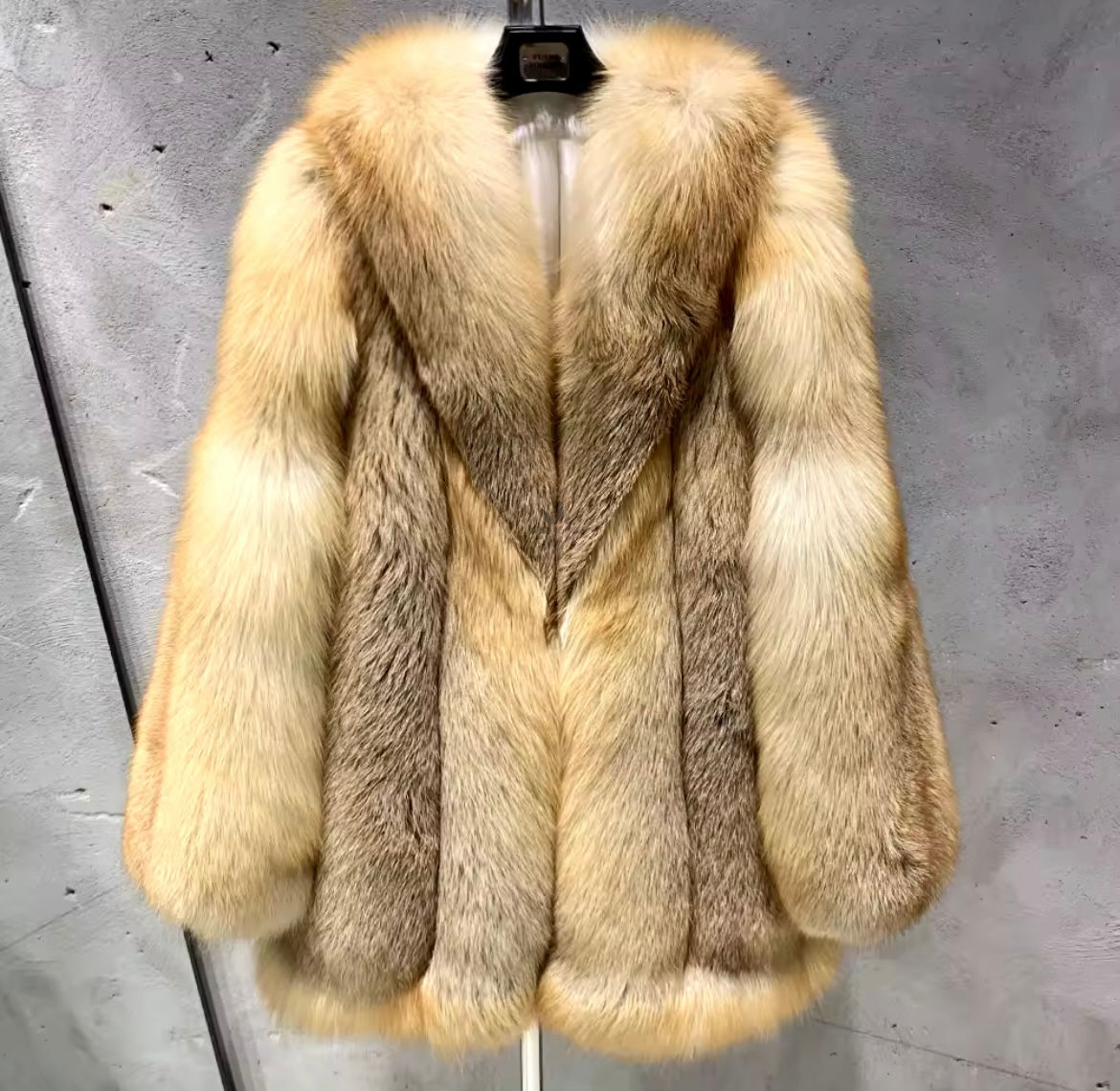 PLUSH RED FOX MIDI FUR 