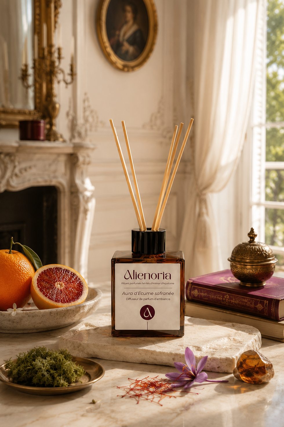 Aura d’Écume safranée – Diffuseur de parfum d’ambiance 200 ml