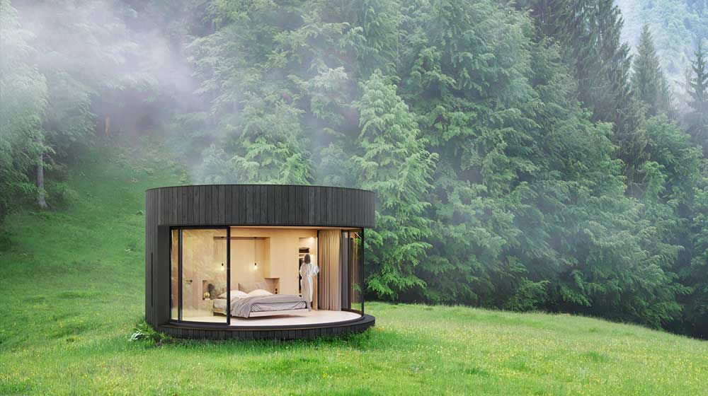 Modern Storey Tiny Wooden Prefab wooden House Buildings Cabins Hotel