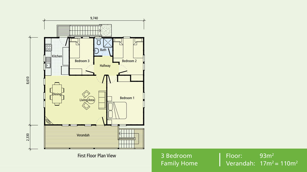 floorplan for wooden bungalows
