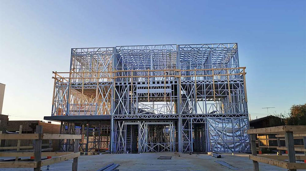 light steel frame for Preston Town House