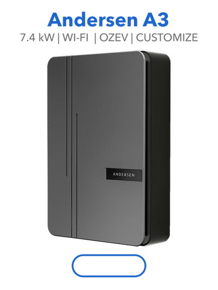 Complete your home with the stylish Andersen A3. 96 colour combos, hidden cable, and solar-ready. Supplied and fitted by the experts at ON-EV.