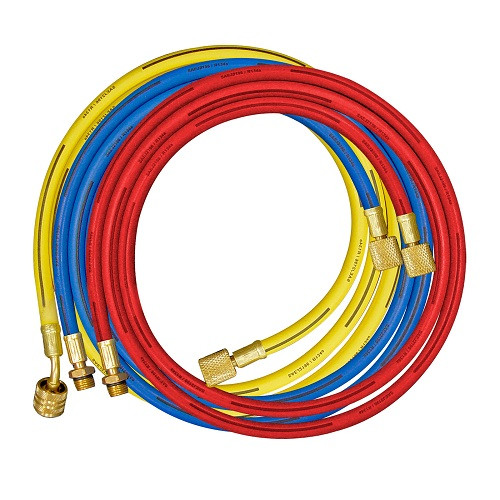850340 REFRIGERANT GAS CHARGING HOSES; Yellow, 3/8, 92 cm shipstore