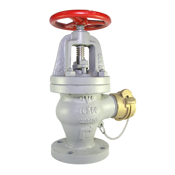 751735 ANGLE HOSE VALVE CAST-IRON ; FLANGE&COUPLING F7333
