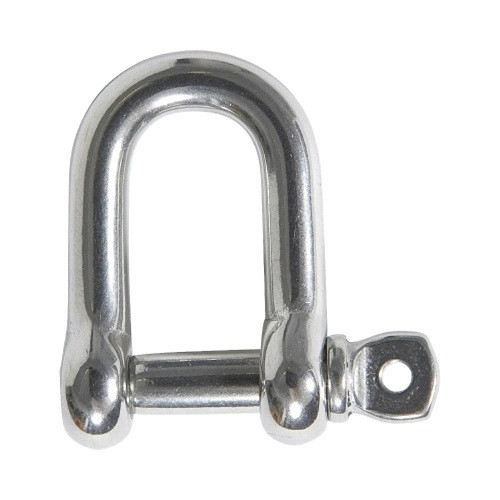 230172 STRAIGHT SHACKLES-SD; Ungalv(Black), 12 mm | shipstore