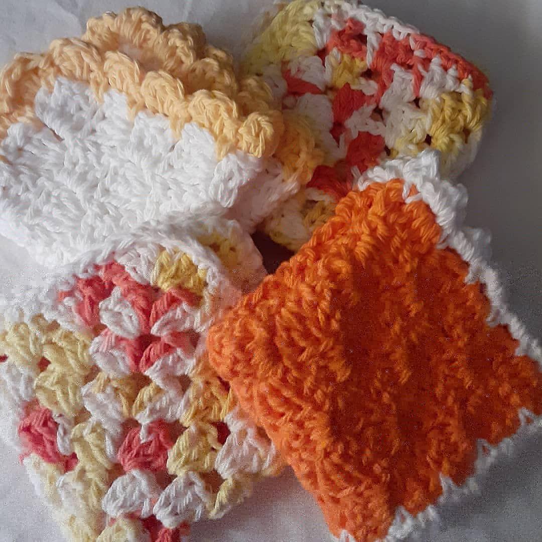 Summertime Washcloths- 4pc.