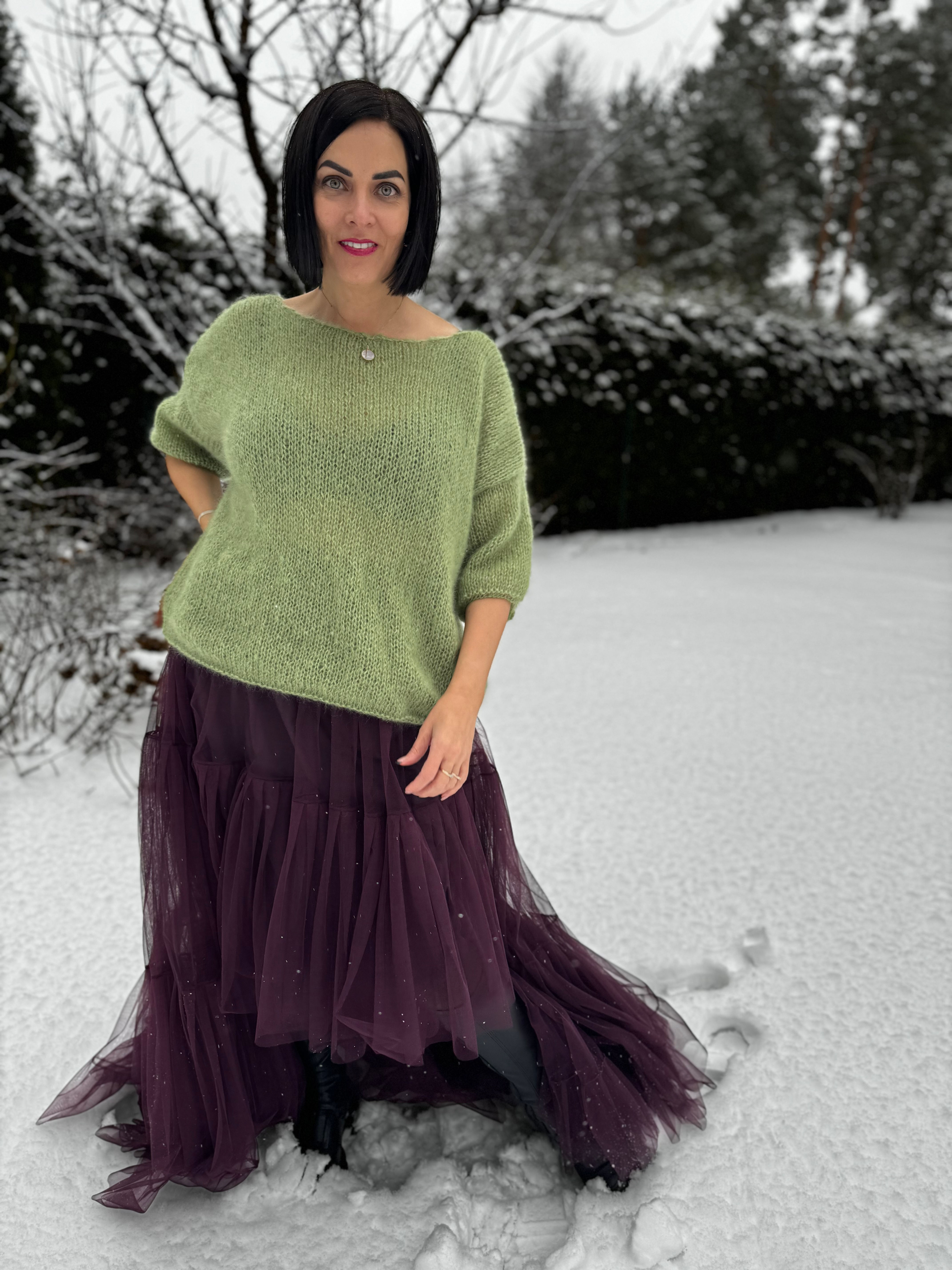 Adīts mohēras džemperis/ T-krekls 