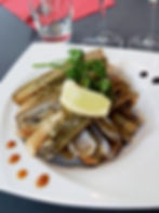 Couteaux planchés citron-basilic