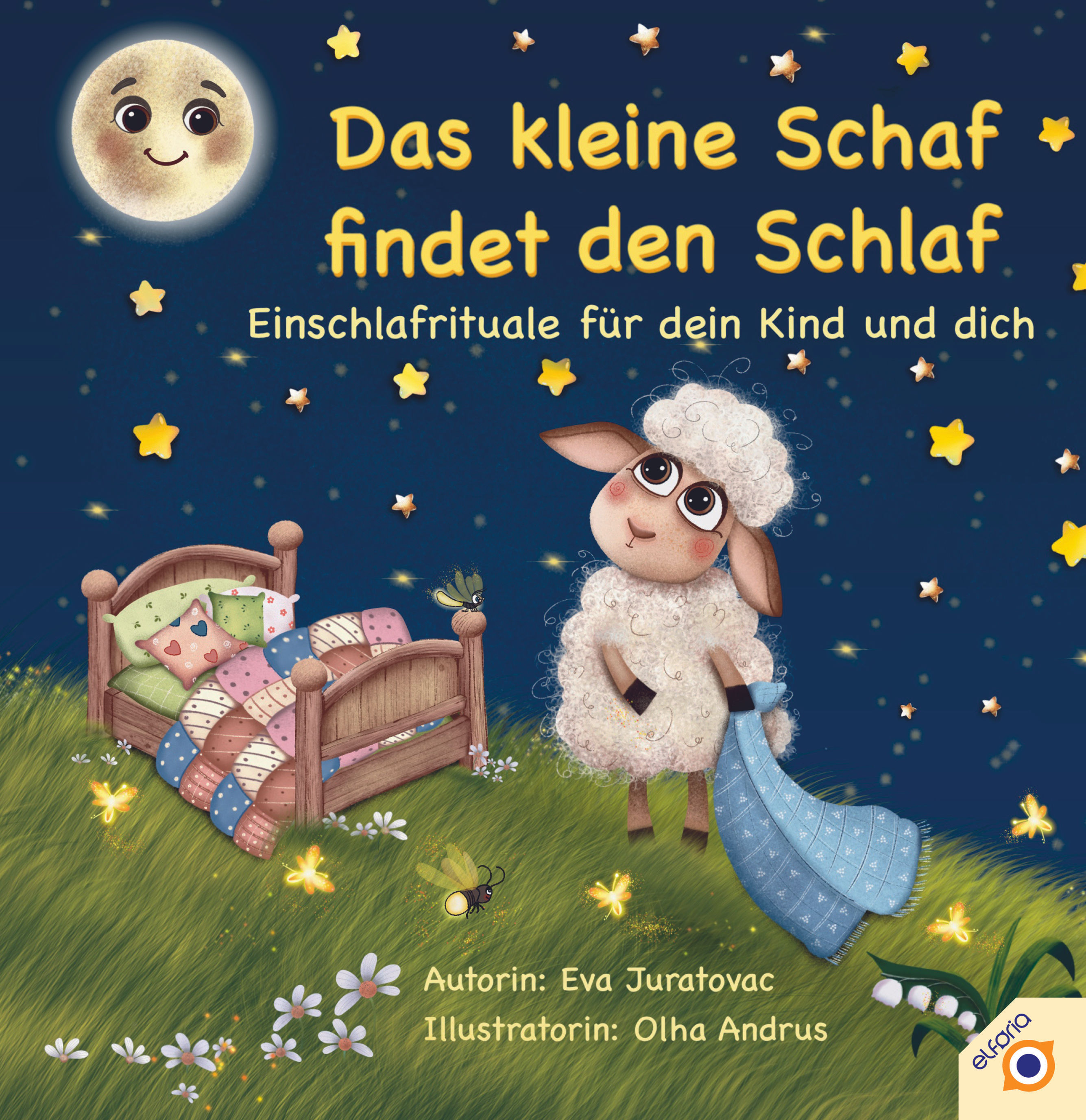 Buchcover Einschlafgeschichten für Kinder ab 4 – Das kleine Schaf findet den Schlaf