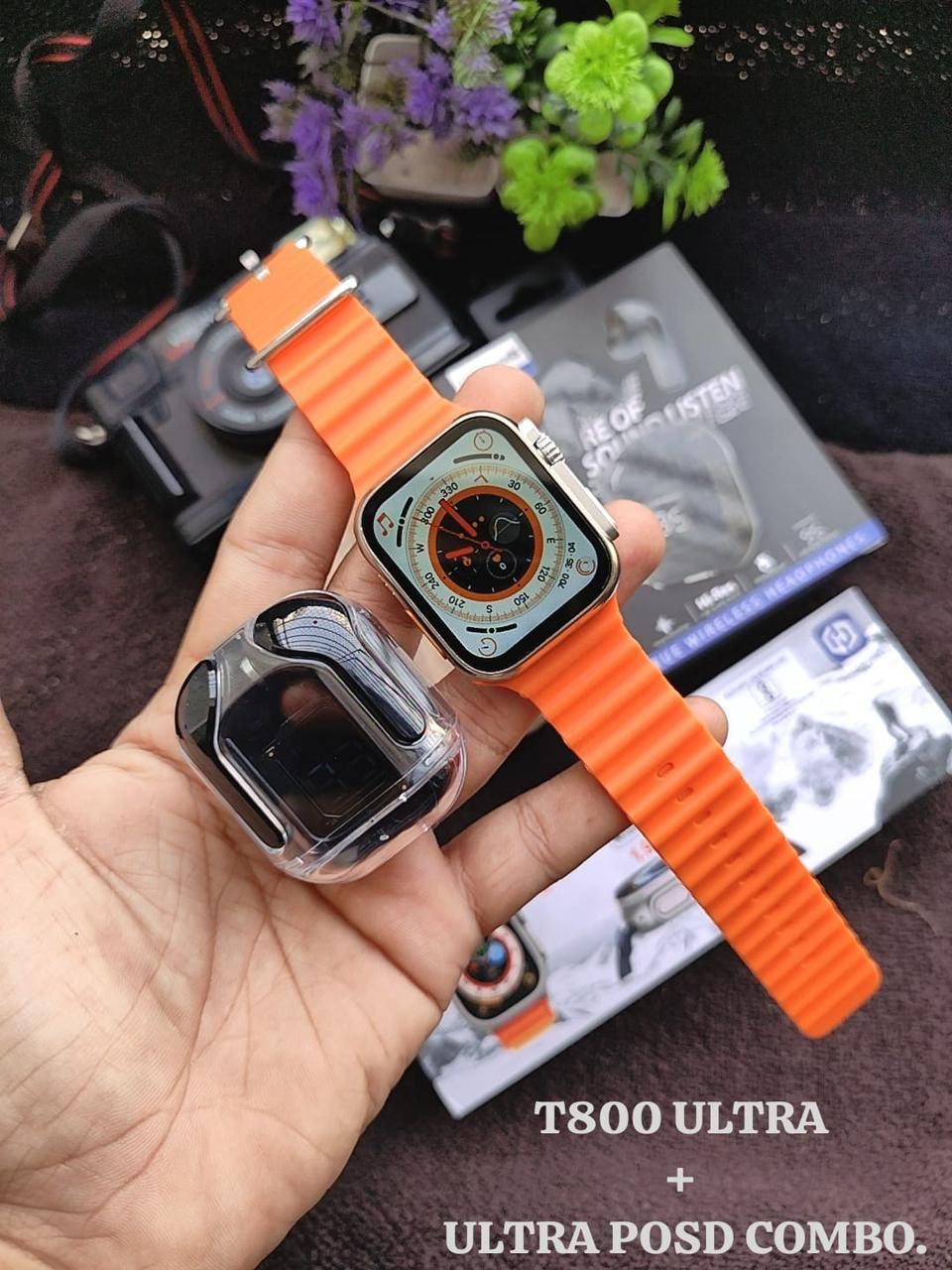 Thumbnail: T800 ultra + Earbuds transparent 