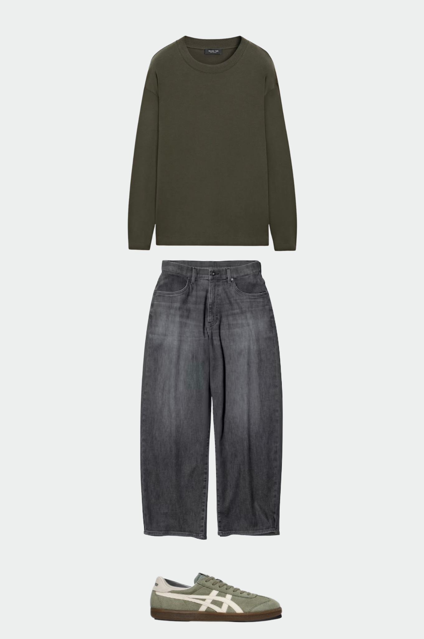Relaxed Barrel Minimalism | Massimo Dutti + Uniqlo + Onitsuka Tiger