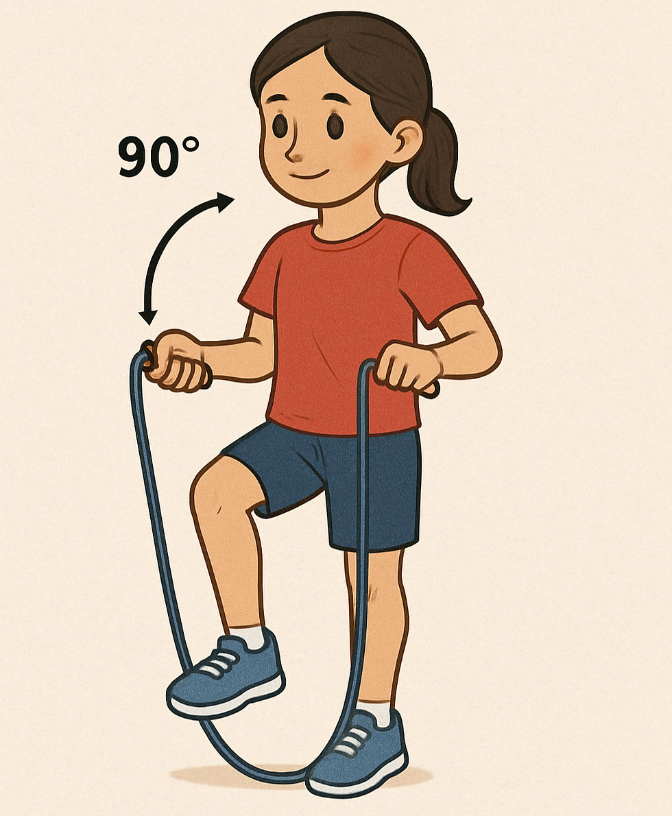 なわとびの長さ、合っていますか?