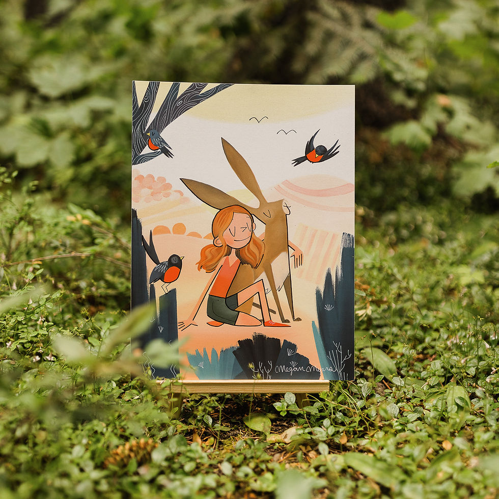 Thumbnail: #85 Redhead Hare - Art Print