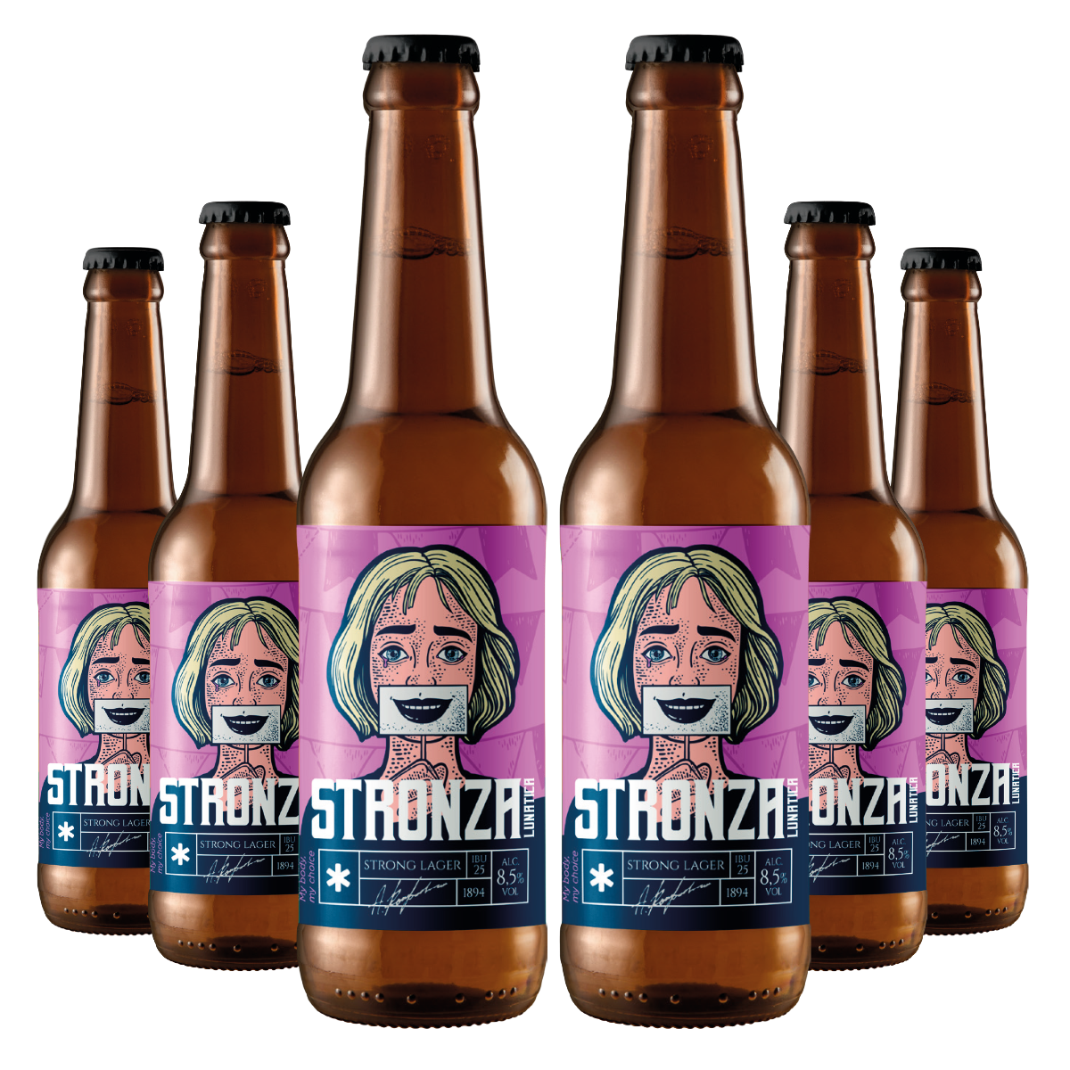 Stronza Lunatica - Strong Lager 8,5% (6 bottiglie da 33cl)
