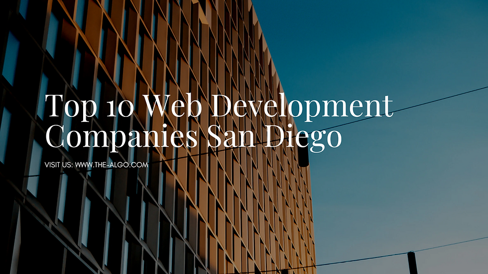 Top 10 Web Development Companies San Diego