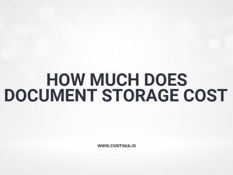 How Much Does Document Storage Cost