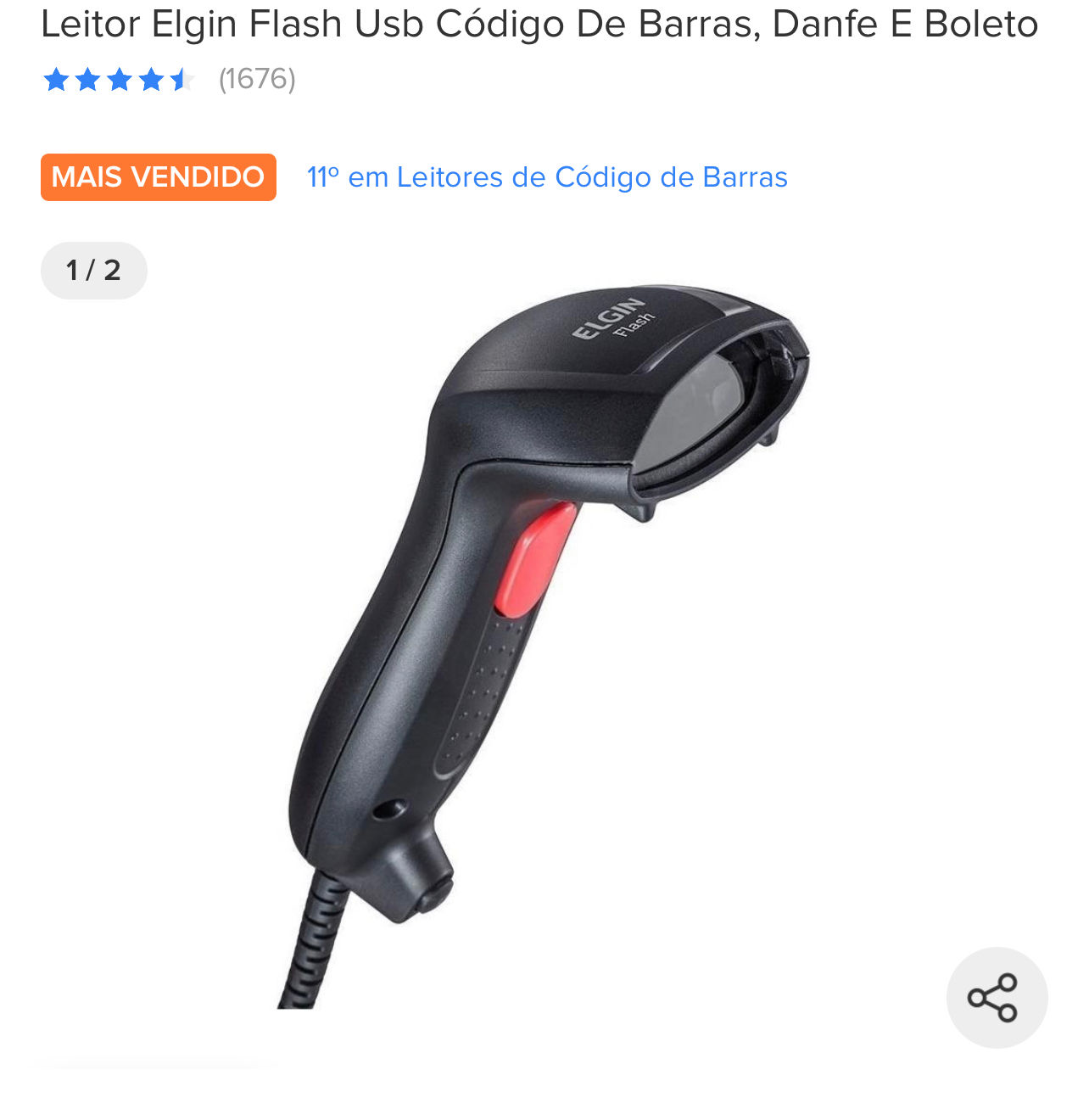 Leitor óptico  Elgin móvel 